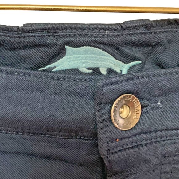 Tommy Bahama Maritime Blue Pima Cotton Blend Straight Leg‎ Chinos - Picture 3 of 11